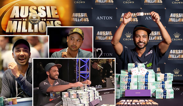 Shaz Vijaryaram winning the 2017 Aussie Millions