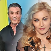 Sylvester Stallone and Madonna