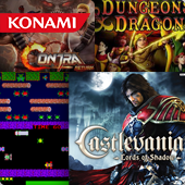Video game slots from Konami
