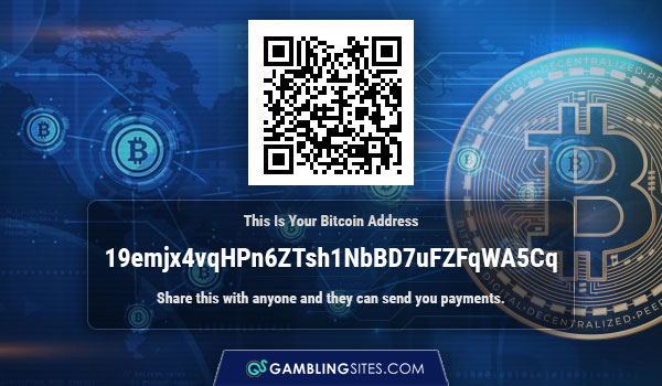 This is how a typical Bitcoin address looks like.