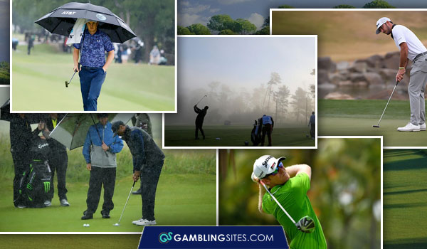 Weather conditions can have a big impact on golf tournaments.