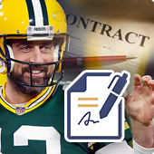 Aaron Rodgers and signed contract