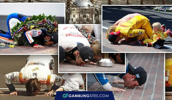 Drivers Kissing the Bricks at the Indy 500