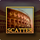 Coliseum scatter symbol in the Gladiator slot game