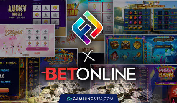 You can play Flipluck Games’ scratchers for real cash at BetOnline.ag.