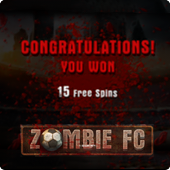 Free spins feature on the Zombie FC slot