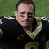 Drew Brees in a Saints Uniform