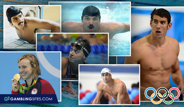Superstars like Phelps, Spits, and Ledecky have dominated multiple Olympic events.