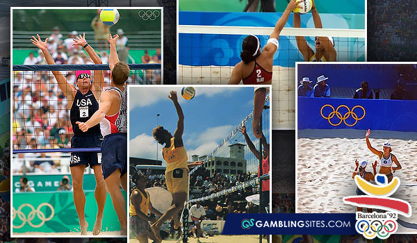 Beach volley was first featured in a demonstration event at Barcelona 1992 before becoming an official Olympic sport in 1996.