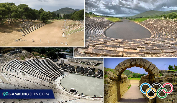 The ancient stadium at Olympia, Greece.