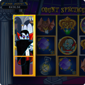 Dracula expanding wild symbol on Count Spectacular