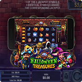 Halloween Treasures mobile slot
