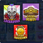 La Luchadora, Lucha Smackdown, and Lucha Bonus symbols