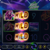 Multiplying wilds on the Rave Riches slot game