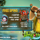 Free spins feature on The Angler