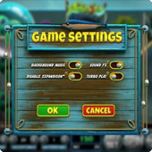 Game settings on The Angler slot