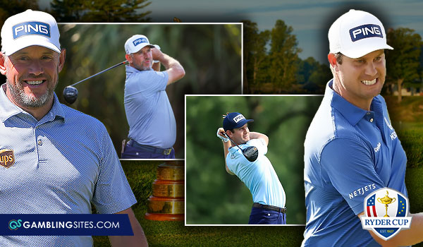 Montage of Lee Westwood and Harris English