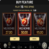 Value of buying free spins in Take Santa’s Shop