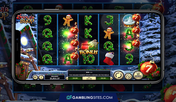 Take Santa’s Shop slot on mobile.