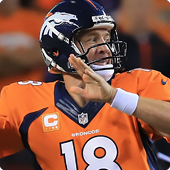 Peyton Manning Playing for the Broncos