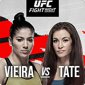 Vieira vs. Tate Face Off Graphic