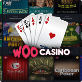 Woo Casino poker games