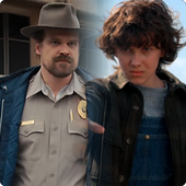 Hopper and Eleven from Stranger Things