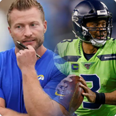Sean McVay and Russell Wilson