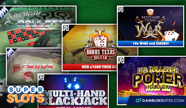Super Slots table games