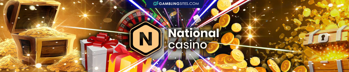 Treasure Chest With Gold, Presents, National Casino Logo