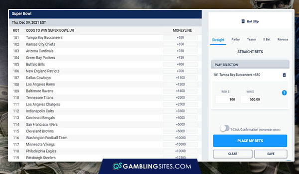 Betting on the Super Bowl