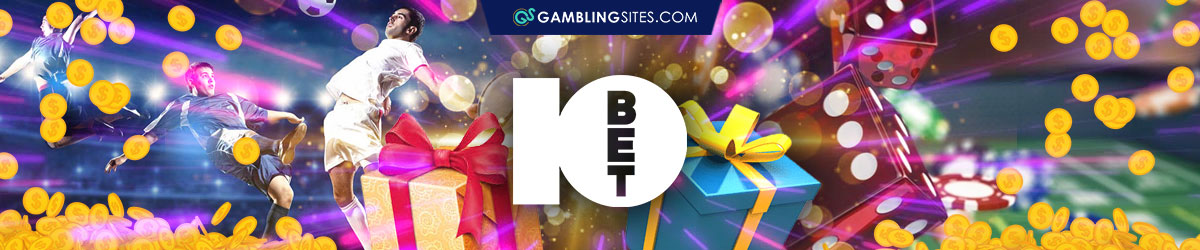 10bet Logo, Casino Red Dice, Soccer Players, Gold Coins, 10bet Banner