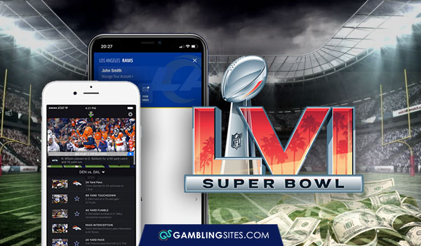 Betting with a smartphone for the 2022 Super Bowl