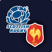 Scotland and France rugby crests