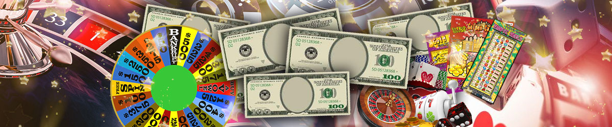 Citra permainan kasino generik dengan sesuatu untuk mewakili uang palsu/permainan judi palsu