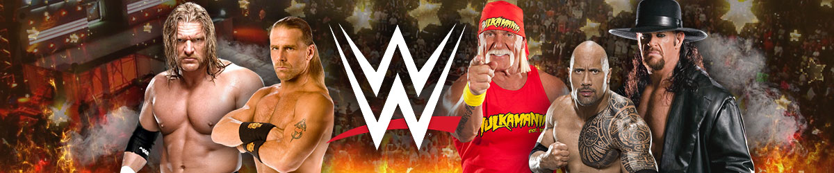 WWE logo, Popular WWE wrestlers
