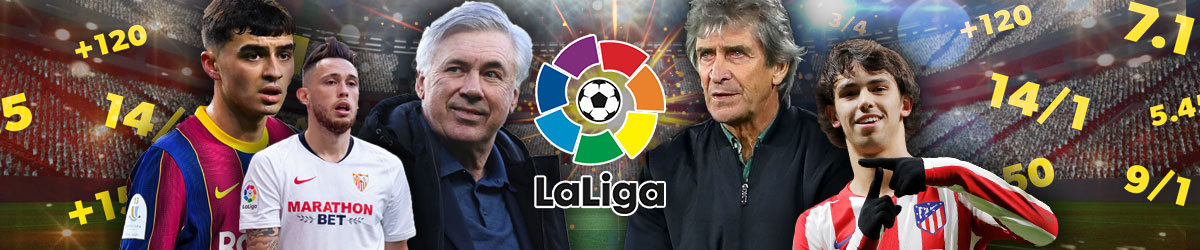 La Liga logo, odds, coaches and players