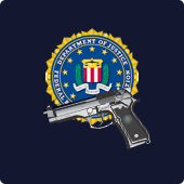 FBI symbol and guns