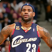 LeBron James in Cleveland Cavaliers jersey in 2009