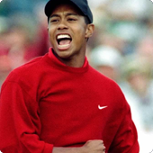 Tiger Woods happy