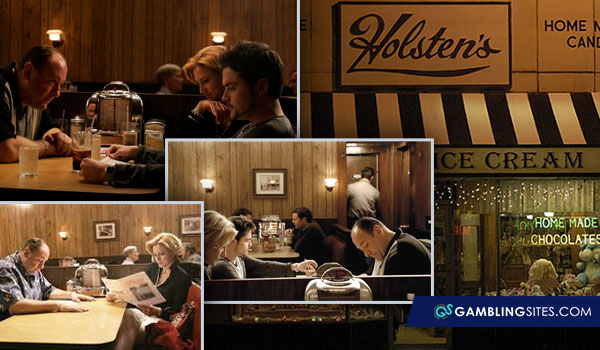Tony Soprano at Holsten's in Made in America episode