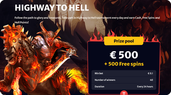 Highway to Hell Tournament on Hell Spin Casino