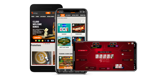 Ignition Casino App Displayed on Mobile Devices