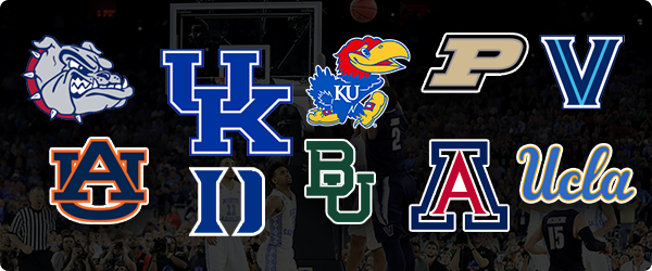 NCAA Men's Basketball Team Logos