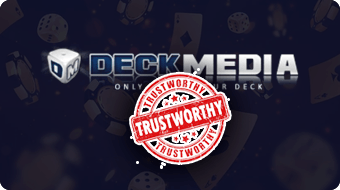 Deck Media Logo With Trustworthy Stamp