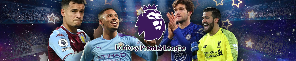 FPL logo, Gabriel Jesus, Philippe Coutinho, Marcos Alonso, and Alisson