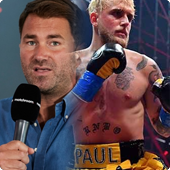 Eddie Hearn and Jake Paul
