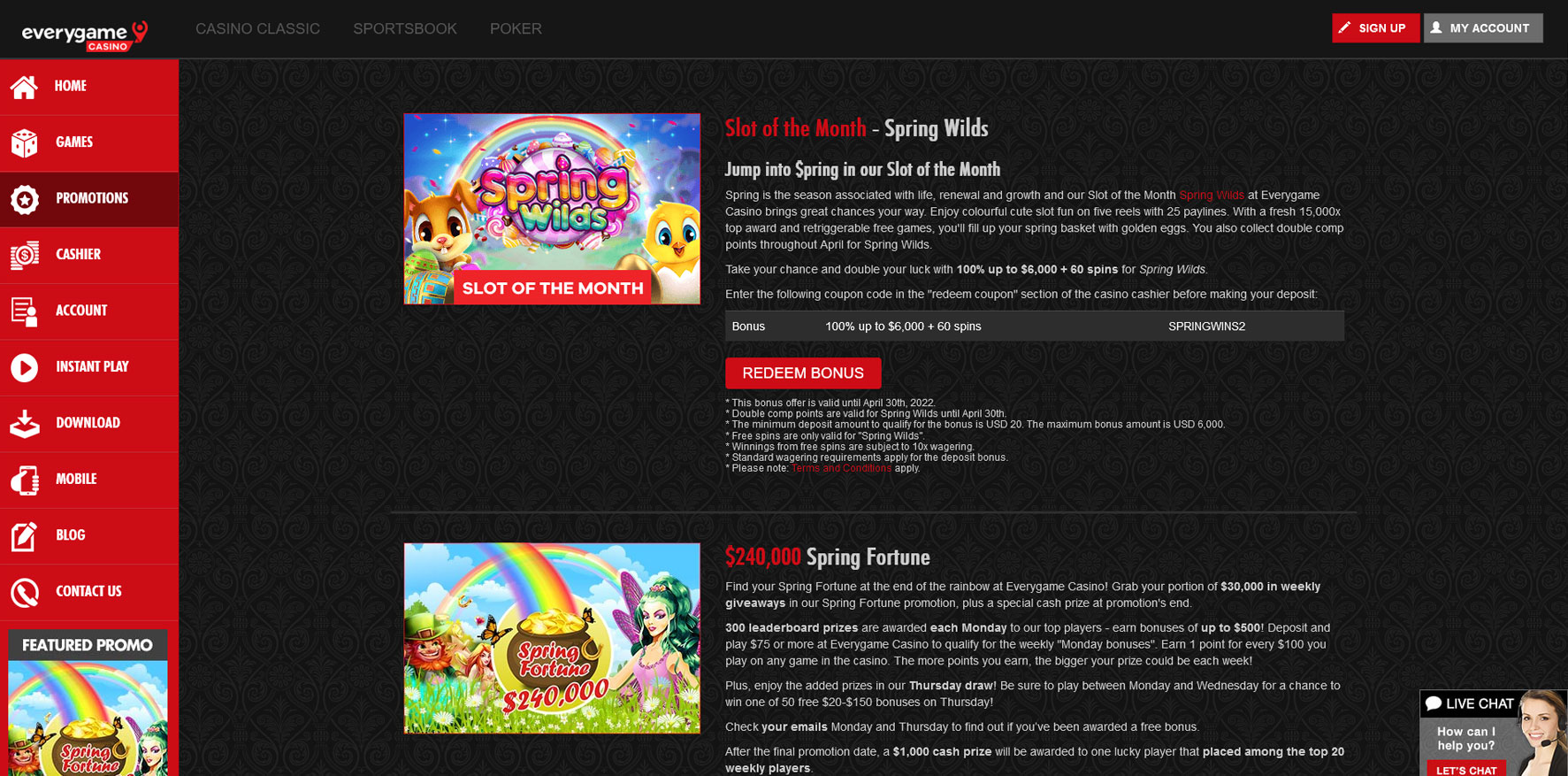 EveryGame Review Thorough Review of EveryGame Casino & Sportsbook