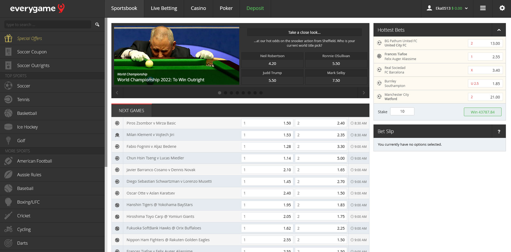 EveryGame Review Thorough Review of EveryGame Casino & Sportsbook