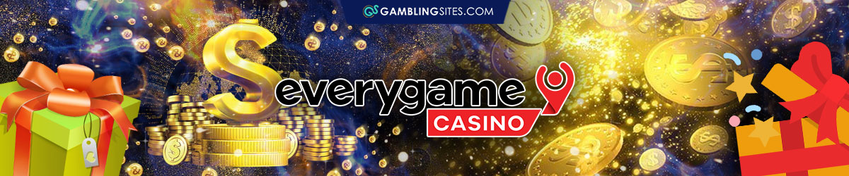 Gold Coins and Dollar Signs, Present Boxes, Everygame Casino Bonuses
